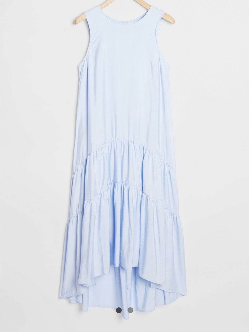 Maeve Marlene Tiered Maxi Dress Sky Blue S